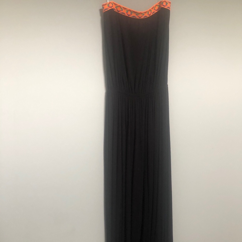 Strapless maxi dress